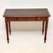 Antique Victorian Mahogany Leather Top Writing Table 1