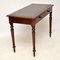 Antique Victorian Mahogany Leather Top Writing Table 6