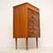 Vintage Walnut Chest of Drawers from Uniflex, 1950s, Image 10