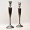 Large Stainless Steel Candle Holders, 1960s, Set of 2 7