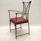 Vintage Iron & Brass Decorative Armchair, 1960s 1