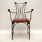 Vintage Iron & Brass Decorative Armchair, 1960s 13