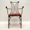 Vintage Iron & Brass Decorative Armchair, 1960s, Image 13