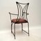 Vintage Iron & Brass Decorative Armchair, 1960s 10