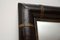 Vintage Spiegel aus Leder & vergoldetem Holz 9