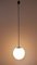 Deutsche Deckenlampe mit Opalglaskugel von Glashütte Limburg, 1960er 8