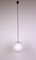 German Opal Glass Ball Ceiling Lamp from Glashütte Limburg, 1960s, Image 2