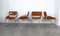 Italian Tubular Steel & Cognac Leather Cantilever Chairs, 1960s, Set of 4, Image 3