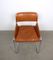 Italian Tubular Steel & Cognac Leather Cantilever Chairs, 1960s, Set of 4 7