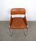 Italian Tubular Steel & Cognac Leather Cantilever Chairs, 1960s, Set of 4, Image 7