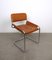 Italian Tubular Steel & Cognac Leather Cantilever Chairs, 1960s, Set of 4, Image 8