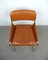 Italian Tubular Steel & Cognac Leather Cantilever Chairs, 1960s, Set of 4, Image 15