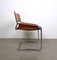 Chaises Cantilever en Acier Tubulaire & en Cuir Cognac, Italie, 1960s, Set de 4 9