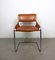 Italian Tubular Steel & Cognac Leather Cantilever Chairs, 1960s, Set of 4, Image 6