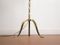 Lámpara de pie de latón y bambú, años 60, Imagen 7