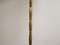 Lámpara de pie de latón y bambú, años 60, Imagen 2