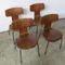 Hammer Teak Chairs by Arne Jacobsen for Fritz Hansen, 1950s, Set of 4 17