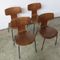 Hammer Teak Chairs by Arne Jacobsen for Fritz Hansen, 1950s, Set of 4, Image 17