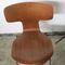 Hammer Teak Chairs by Arne Jacobsen for Fritz Hansen, 1950s, Set of 4 13