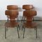 Hammer Teak Chairs by Arne Jacobsen for Fritz Hansen, 1950s, Set of 4 2