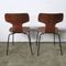 Chaises Hammer en Teck par Arne Jacobsen pour Fritz Hansen, 1950s, Set de 4 11