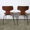 Hammer Teak Chairs by Arne Jacobsen for Fritz Hansen, 1950s, Set of 4 11