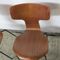 Hammer Teak Chairs by Arne Jacobsen for Fritz Hansen, 1950s, Set of 4 15