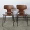 Hammer Teak Chairs by Arne Jacobsen for Fritz Hansen, 1950s, Set of 4 18