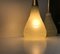 Vintage Italian Threaded Glass & Brass Pendant Lights, 1970s, Set of 2, Image 8