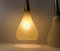 Vintage Italian Threaded Glass & Brass Pendant Lights, 1970s, Set of 2, Image 6