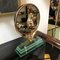 Mid-Century Italian Modern Copper & Verde Nilo Glass Table Mirror, 1940s 2