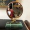 Mid-Century Italian Modern Copper & Verde Nilo Glass Table Mirror, 1940s 3