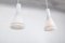 Lámparas colgantes Mid-Century de vidrio lechoso de Peill & Putzler. Juego de 2, Imagen 6