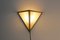 Triangular Brass & Opal Glass Sconces from Glashütte Limburg, 1970s, Set of 2, Image 9