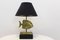 Lámpara de mesa con escultura de pez de latón de Deknudt, años 70, Imagen 8