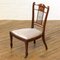 Niedriger antiker edwardianischer Stuhl aus Mahagoni 3