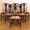 Antique Queen Anne Style Mahogany Chairs, Set of 6 10