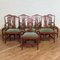 Antique Sheraton Style Mahogany Chairs, Set of 8 1