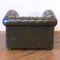 Green Leather Chesterfield Club Chair, 1970s, Image 4