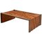 Brutalist Coffee Table with Brazilian Hardwood Relief by Percifal Lafer, 1970s 1