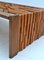 Brutalist Coffee Table with Brazilian Hardwood Relief by Percifal Lafer, 1970s 7