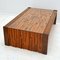 Brutalist Coffee Table with Brazilian Hardwood Relief by Percifal Lafer, 1970s 6