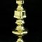 Victorian Knop-Stemmed Brass Candlesticks, Set of 2, Image 4