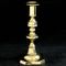 Small Victorian Knop-Stemmed Brass Candlesticks, 1890s, Set of 2, Image 1