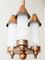 Lámpara colgante Art Déco de cobre y vidrio, Imagen 3
