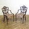 Edwardian Mahogany Armchairs, Set of 2 2