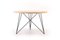 Tavolo piccolo rotondo in quercia e acciaio di Philipp Roessler per NUTSANDWOODS, Immagine 1