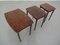 Danish Rosewood Nesting Tables, 1960s, Set of 3 2