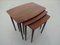 Danish Rosewood Nesting Tables, 1960s, Set of 3, Image 7