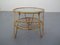 Mesa de centro italiana de bambú y vidrio, años 50, Imagen 17